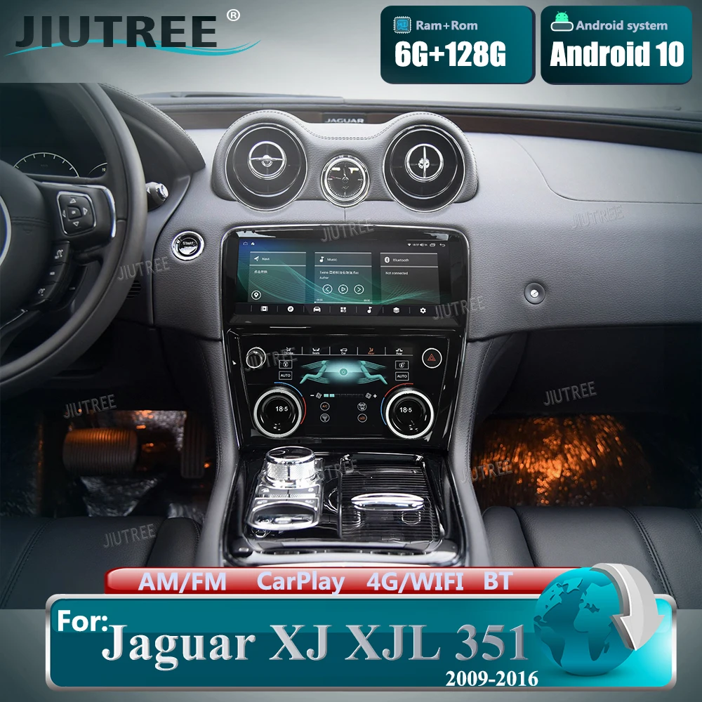 

128G Tesla Style Android Car Radio For Jaguar XJL XJ 351 2009 2010-2016 Multimedia Stereo GPS Navi Head Unit Wireless Carplay