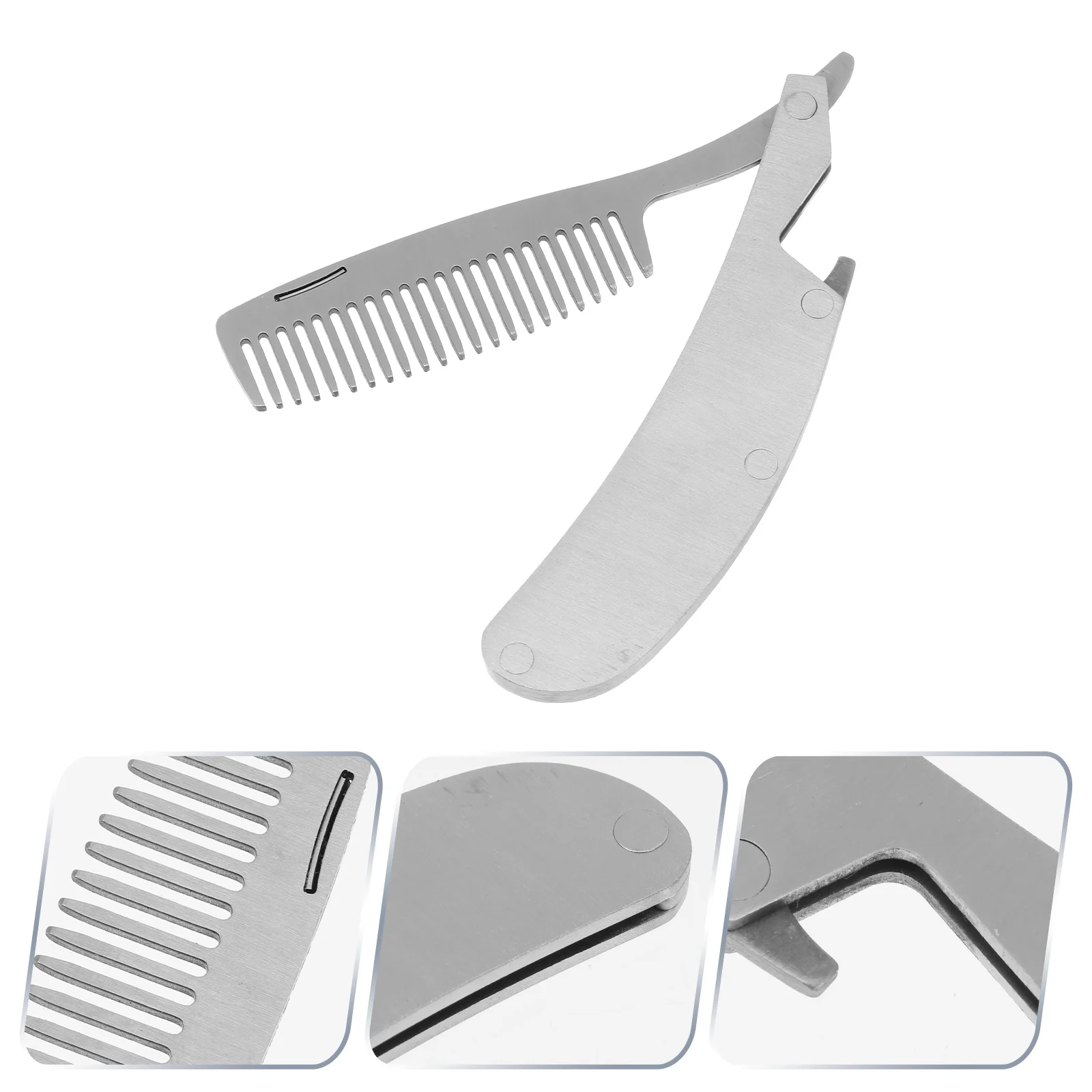 

Comb Hair Mustache Pocket Grooming Styling Fine Hairstyling Cut Static Anti Tools Beard Appliances Training Brushwide Flipper
