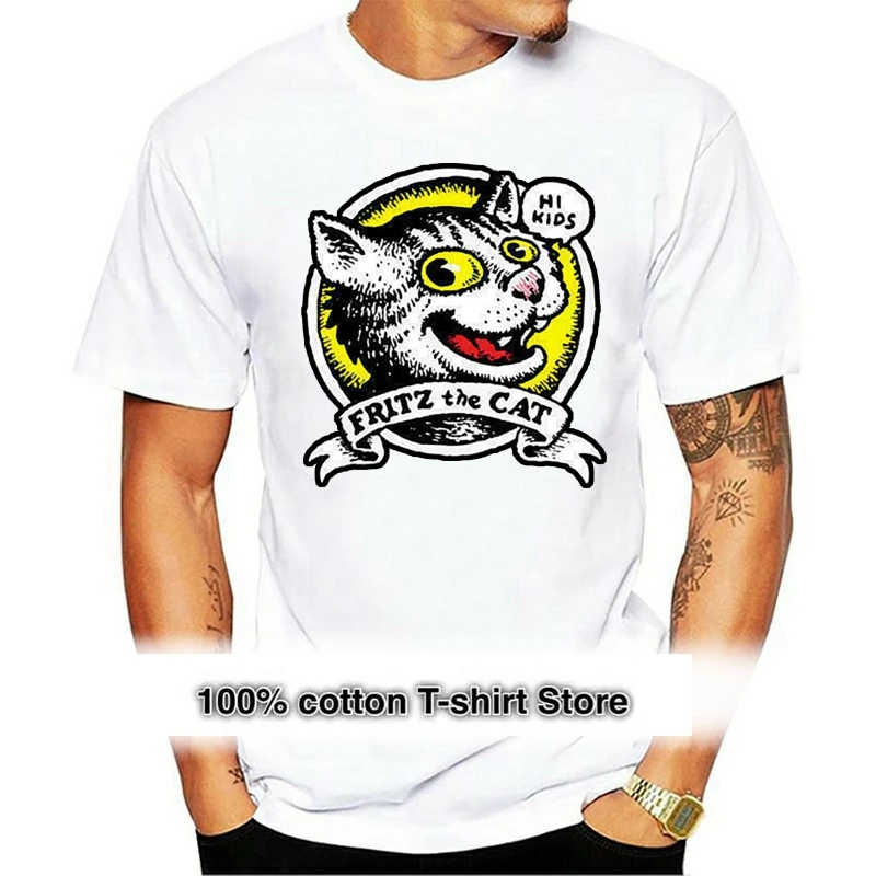 

Мужская футболка Fritz The Cat Hi, постер с фильмом Роберт мершущая искусственная Праздничная футболка
