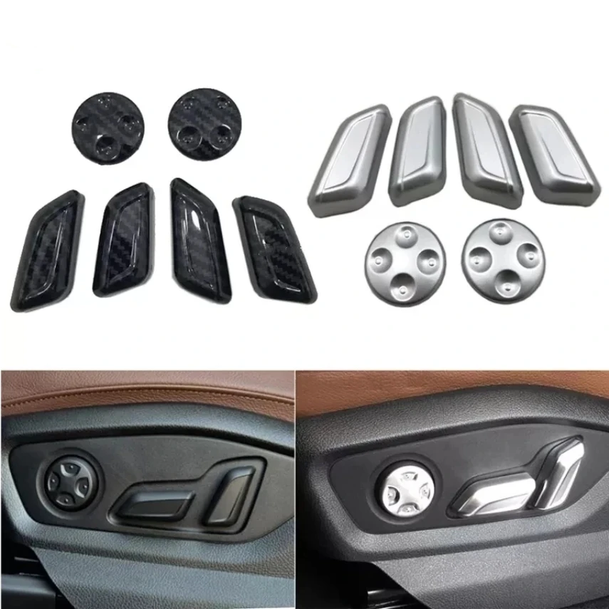 

Seat Adjustment Memory Switch Decoration Cover Trim Interior Styling For Audi Q5 2018-2020-2022 Accessories