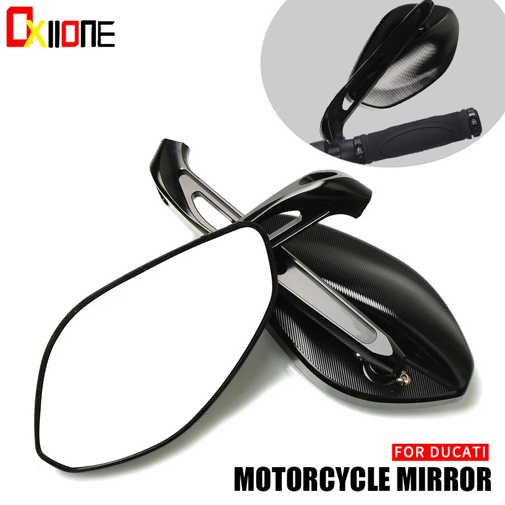 

2Pcs Motorcycle Aluminum hand Bar End Side Rearview Mirror Universal Motorbike Bike Handle bar Rear View Mirrors Accessoriess