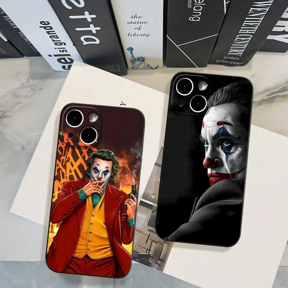 Фото Чехол для iPhone 11 12 13 14 15 16 17 Pro Max, iPhone 17 Pro Max, 17 Pro, 17 Air с дизайном «Клоун Джокер» из фильма, жесткий силиконовый чехол HYBXAXC №2