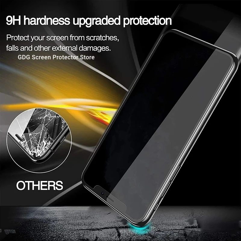 1-4Pcs Anti-spy Glass for iPhone 11 12 Pro Max Mini 14 XS XR X Privacy Screen Protectors for IPhone 13 Pro MAX 7 Plus Anti Glare