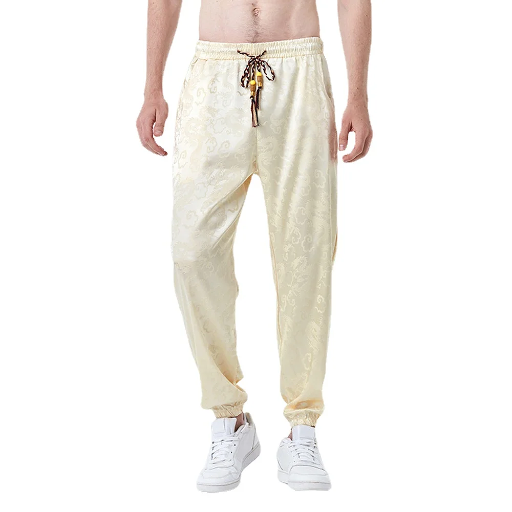 

2022 Chinese Style Pants Men long Sweatpants Trousers Men Casual Lightweight Spring Summer Men Joggers