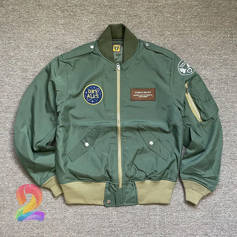

Street Fashion Human Made Jackets High Quality Tiger Head Print Men's Jackets Human Made Bomber Jackets