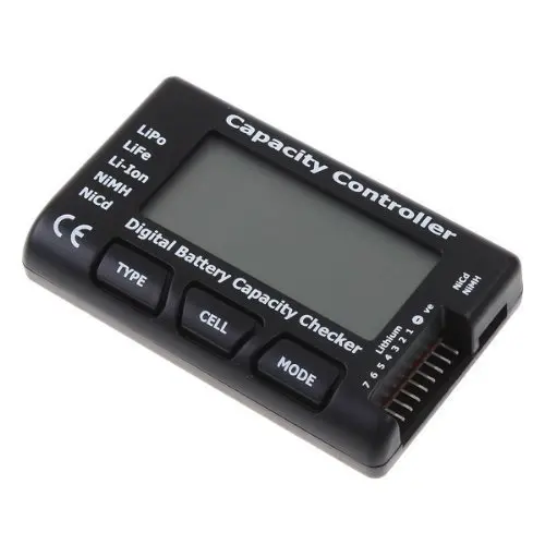 

RC CellMeter-7 Digital Battery Capacity Checker LiPo LiFe Li-ion Nicd NiMH Battery Voltage Tester Checking CellMeter7