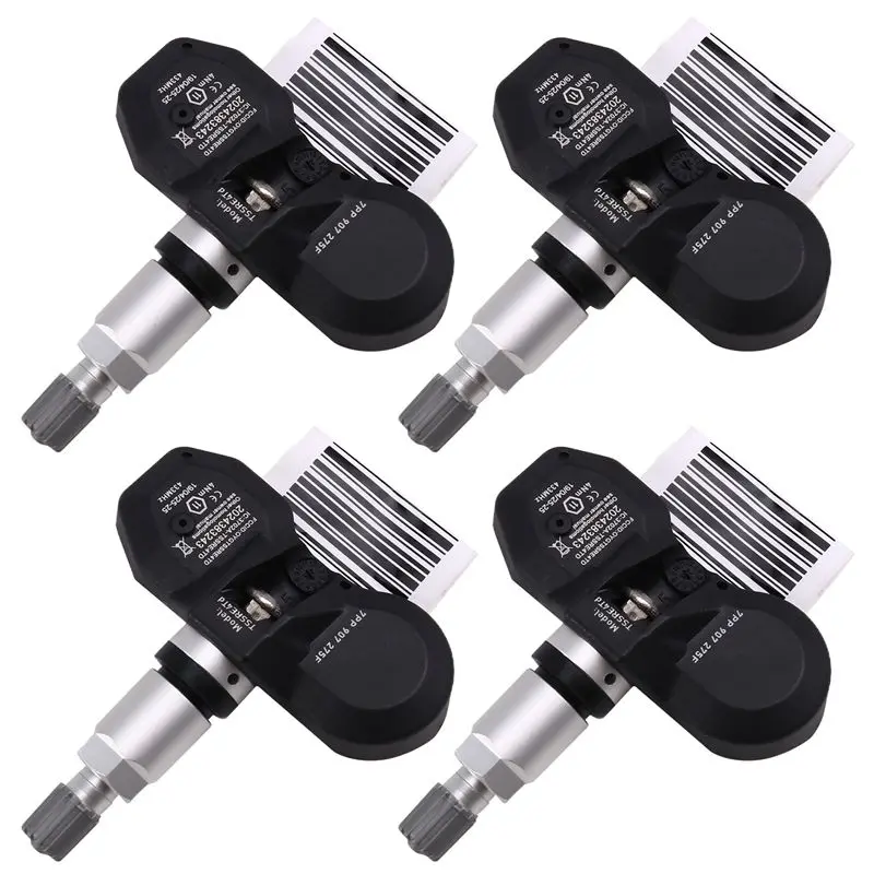 Фото 7PP907275F 4F0907275B TPMS 433MHZ для A4 A6 A8 Q7 911 Boxster Cayenne VW Touareg Датчик давления в шинах 4 шт.-ABQF №4