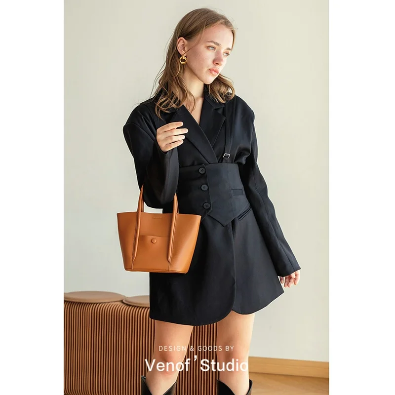 

VENOF Luxury Designer Handbag Women Shoulder Wings Bags Ladies Casual Leather Crossbody Vegetable Basket Small Bag Women's Tote