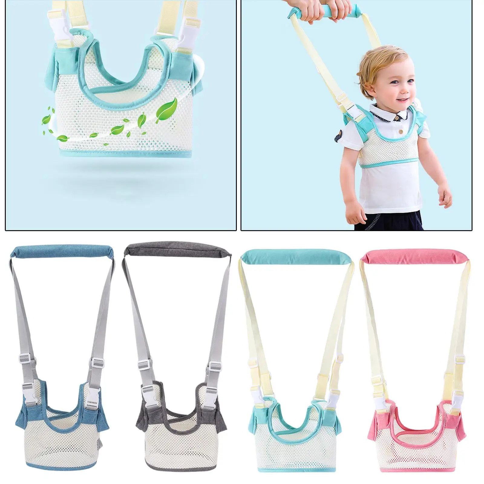 

Kids Walking Harness Toys 59-69cm Adjusted Handheld Learning Walker Walking Belt Walk Assistant