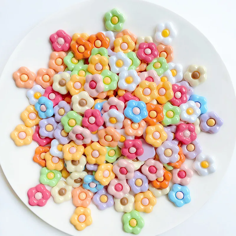 

10/20Pcs Cute Flower Resin Patch DIY Jewelry Hairclip Making Accessories Phone Case Patch Crafts Hairpins Materials Wholesale