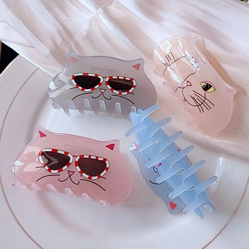 

Headdress Large Hairgrip Gifts For Girls Ponytail Holder Korean Hair Clips Cat Hair Claws Women Shark Clip Acrylic