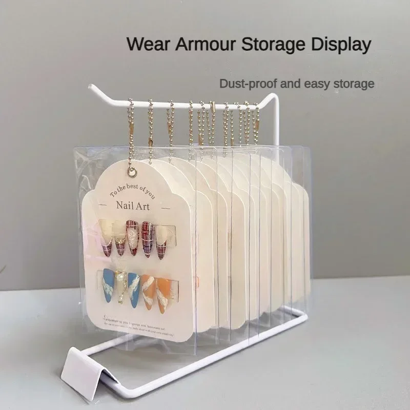 Демонстрация дизайна ногтей полка для защита витрина карты пылезащитный мешок