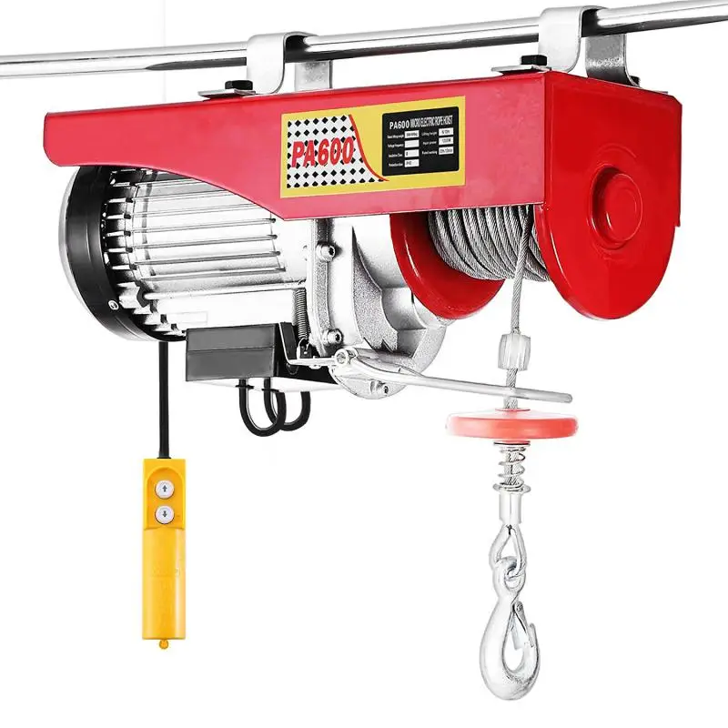 

400/800kg Electric Wire Hanging Crane Cargo Lifting Pulley Set Winch Groove Pulley Labor-saving Lifting Tool Lifting Cranes HWC