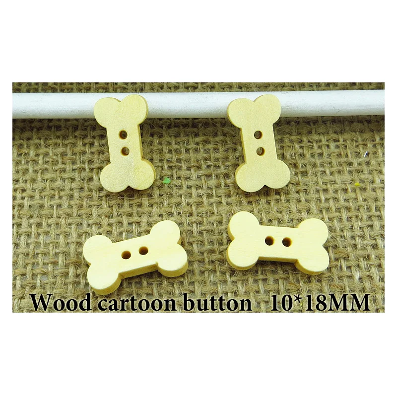 

100 шт. костяные пуговицы, подходят для одежды, мультяшные рисунки, деревянные Швейные бриллианты