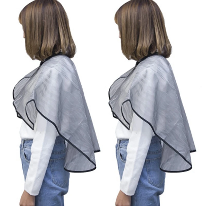 

2X Salon Hairdressing Cutting Collar Shawl Waterproof EV Hair Dye Perm Color Cape Pro Hairdresser Apron For Hair Cutting