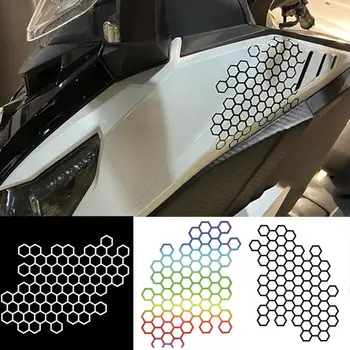 Motorcycle Sticker Honeycomb Helmet Decals Stickers Helmet Decal Waterproof Stickers Motorcycle Decals Bumper Creative Sticker 1