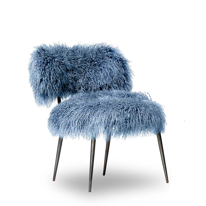 

Скандинавский современный креативный дизайнерский фон для фотосъемки в гостиной кожаная трава шерстяной стул для отдыха