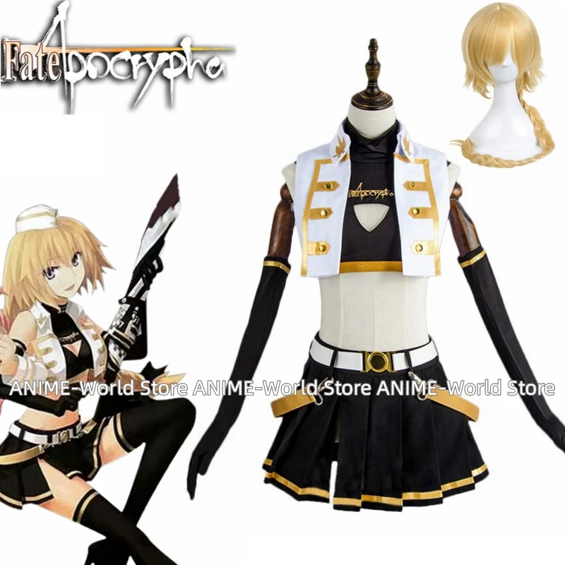 

Unisex Anime Cos Fate Grand Order FGO Jeanne d'Arc Cosplay Costumes Outfit Halloween Christmas Wig Uniform Custom Size