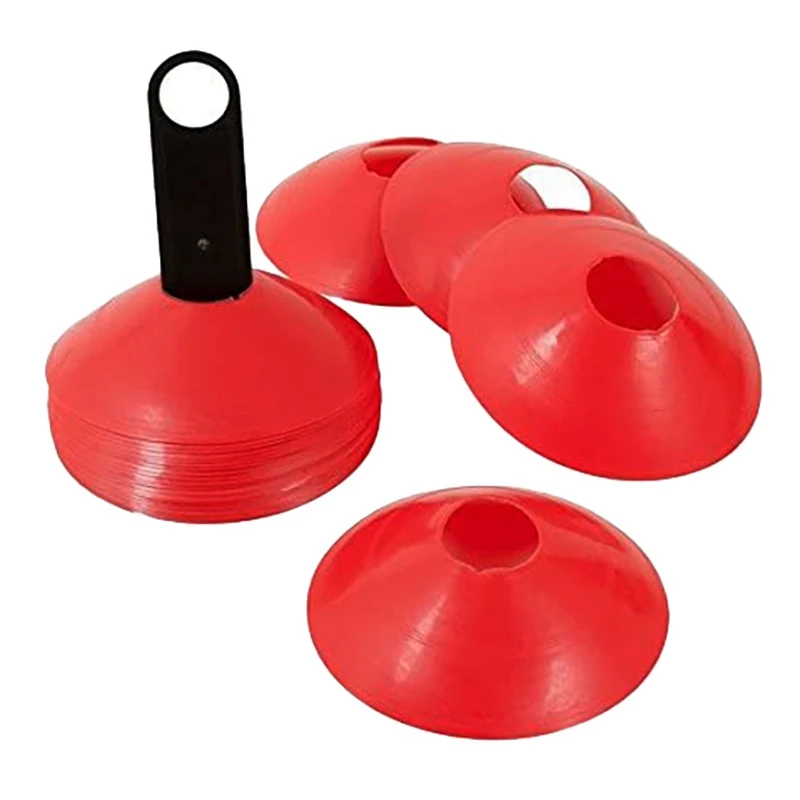 

Soccer Cones Training Equipment Soccer Cones Disc Cone Sets With Holder For Training Football Kids Sports Field Cone