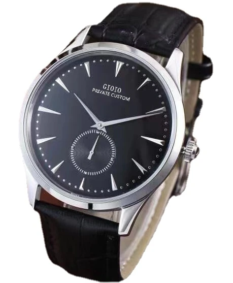 

42mm High Quality Mens Automatic Watch Mechanical Sapphire Black Blue Leather Luminous Rose Gold Simple White Dial
