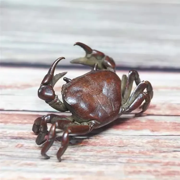

Vintage Copper Crab Tea Pet Ornament