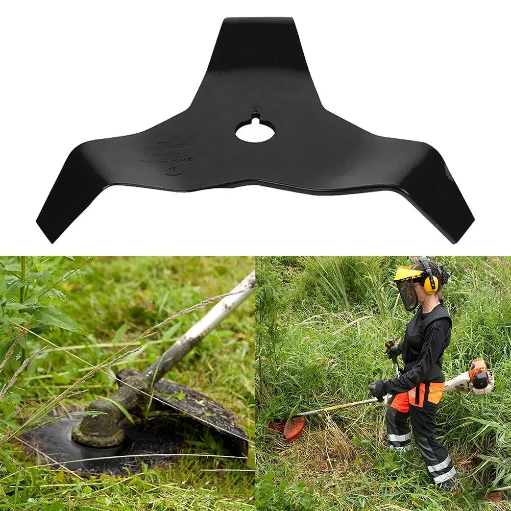 

3 Teeth Brush Cutter Brushcutter Trimmer Blade Universal Mulching Brushcutter Blade Shredder Blade Steel Fit Any Model