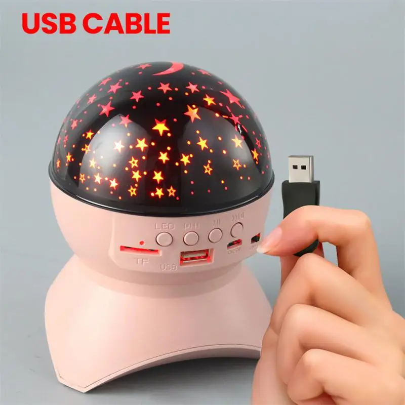 USB светодиодный Звездный Ночной светильник музыка звездная водяная волна