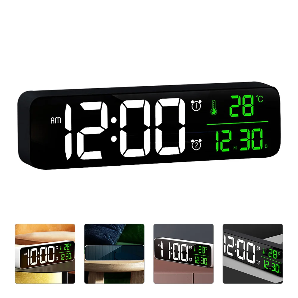

Clock Alarm Bedsidedigital Led Use Daily Mute Desktop Lamp Light Display Tablemultipurpose Novel Electronic Bedroom Teens Desk
