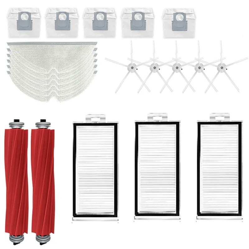 

Аксессуары для робота-пылесоса Robolock T8 Q7 Max + основная щетка фильтр экран боковая щетка тряпка пылесборник