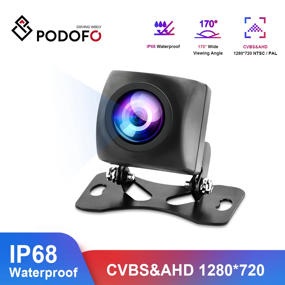 Podofo AHD камера заднего вида HD парковочный видео монитор водонепроницаемый