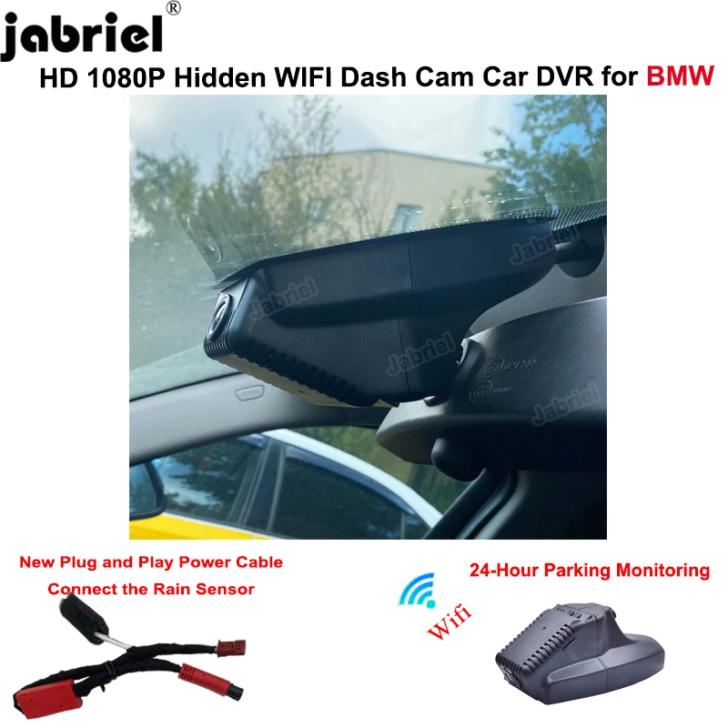 

Jabriel FHD Car DVR for BMW E81 E82 E87 E88 E90 E91 E92 E93 Video Recorder for BMW X1 E84 X5 E70 X6 E71 E72 E60 E61 E65 Dash Cam