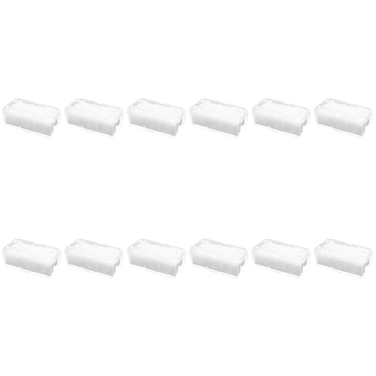 

12 pcs Watch Box Handy Watch Display Organizer Transparent Watch Storage Case