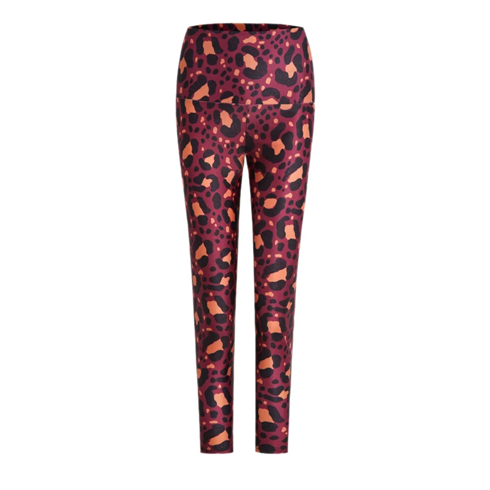 

Women'S Yoga Pants Fashion Print Slim Yoga Fitness Pants Trousers Chocolate Color M Size