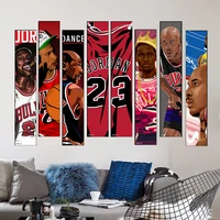 american basketball star bedroom wall stickers poster waterproof decorative stickers bedroom self adhesive murals