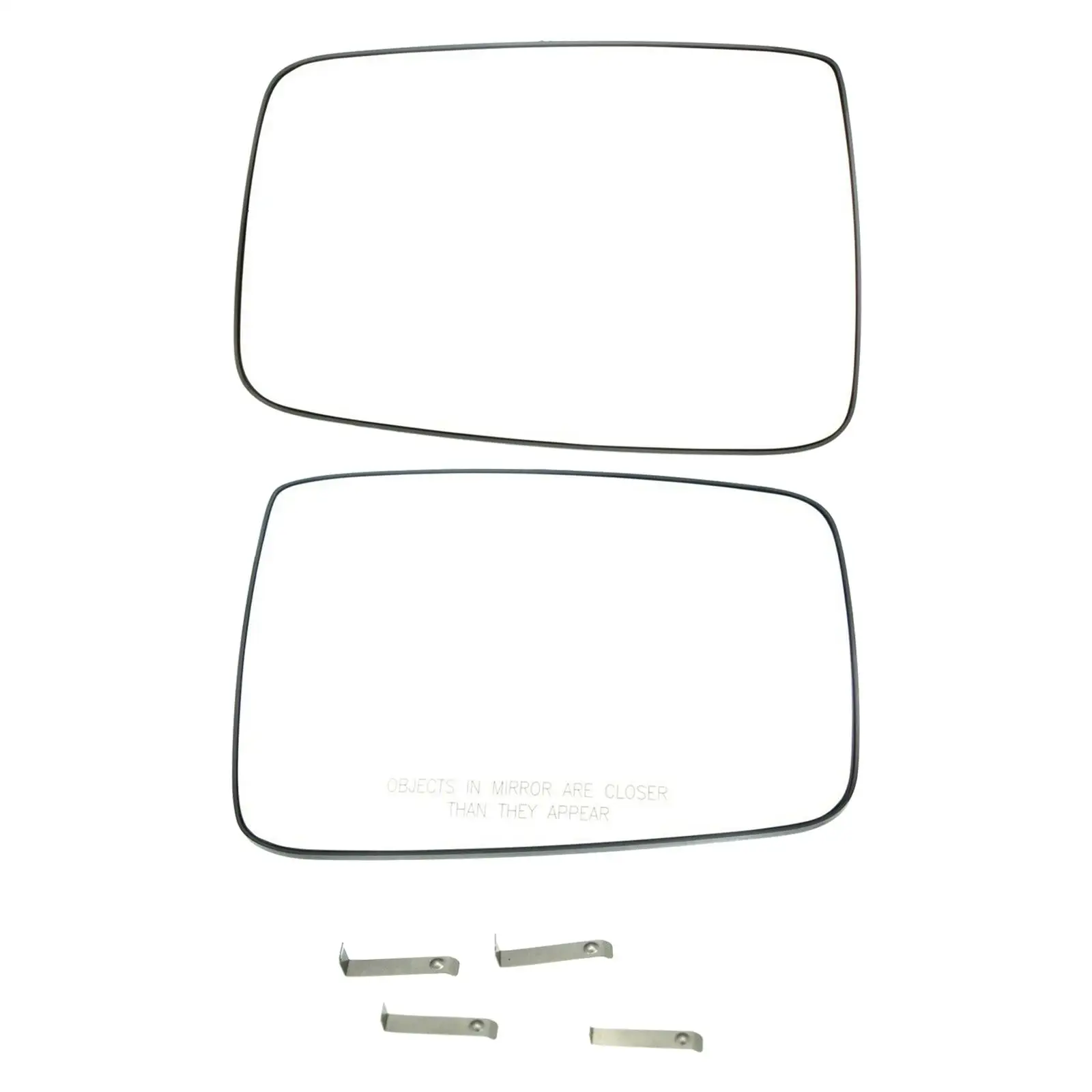 

2Pcs Heated Convex Mirror Glass 68050298AA 68050299AA Driver Side Passenger Side with Rear Holder for RAM 2009-2018