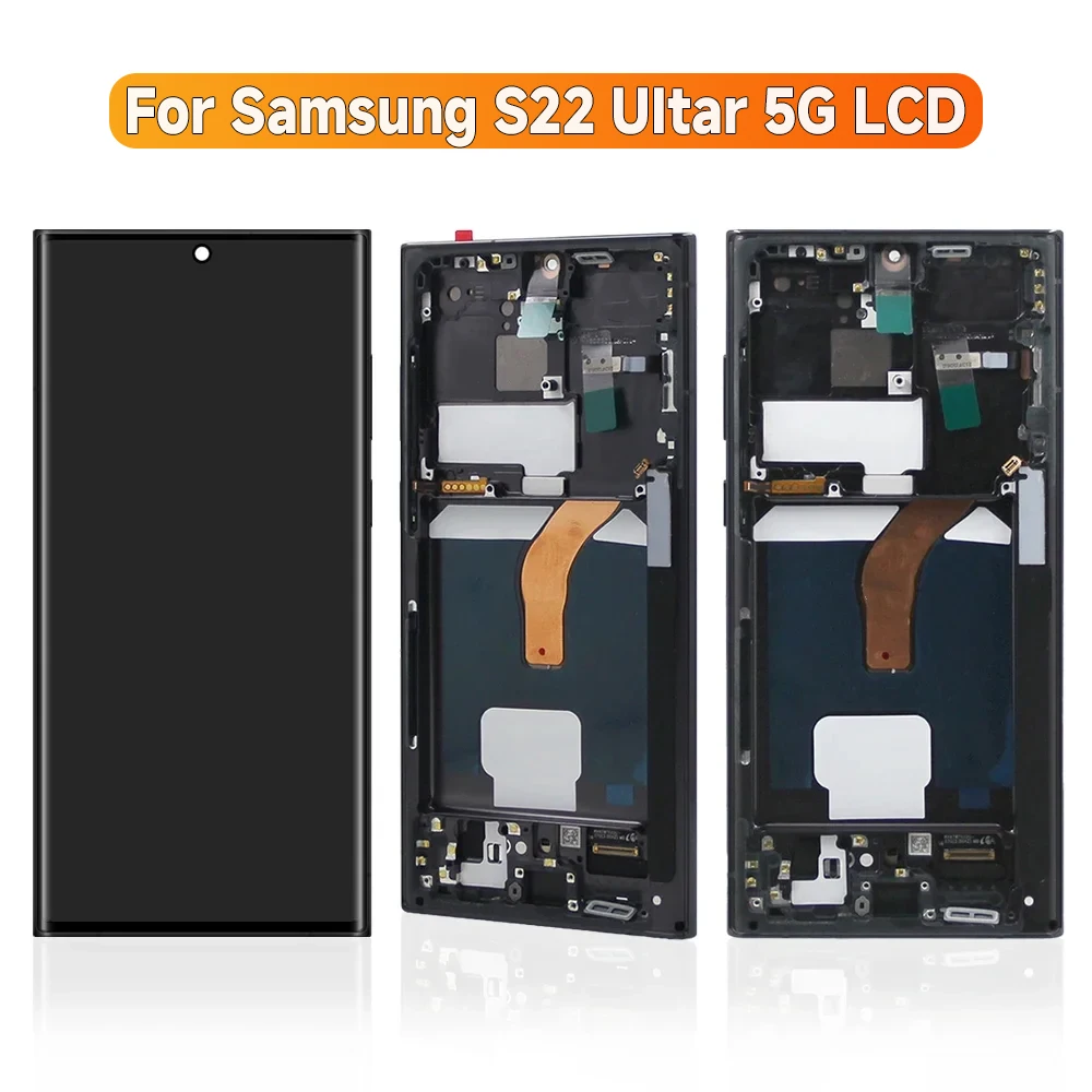 Сменный ЖК-дисплей с сенсорным экраном и дигитайзером в сборе для Samsung 6 8 '' S908