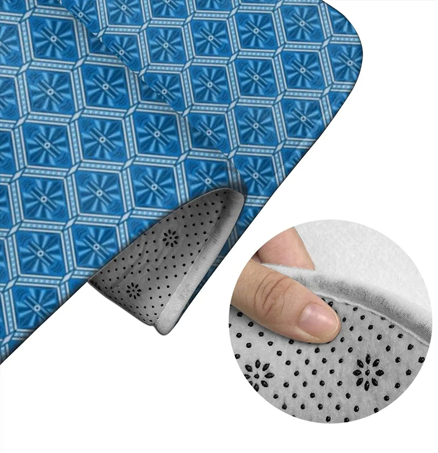 

Art Deco Diamonds Bathroom Mat Sets 3 Piece Set Rugs Memory Foam Mat Set Toilet Seat Cover Bath Mat Lid cover