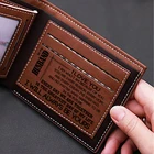 Винтажные индивидуальные подарки, мужской роскошный короткий кошелек тройного сложения, индивидуальная гравировка, мужской кошелек с зажимом для денег, подарок для мужа