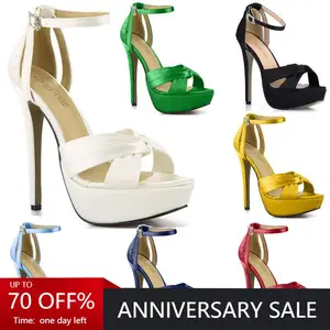 Босоножки на высоком каблуке; Женская обувь на шпильке; Свадебные Босоножки на каблуке; Пикантная атласная женская обувь на платформе с открытым носком и ремешком на щиколотке; 3463SL-b