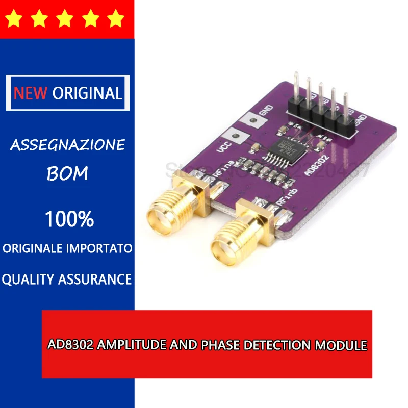 

AD8302 amplitude and phase detection module RF IF phase detection/broadband logarithmic amplifier phase detector