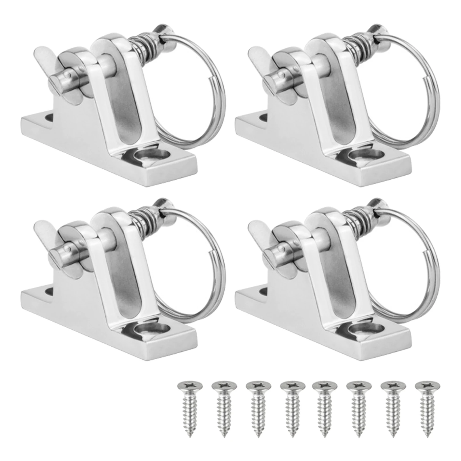

Bimini Top Deck Hinge Hardware Awning Accessories Replacement 316 Stainless Steel Quick Release For Boat Installation Screws