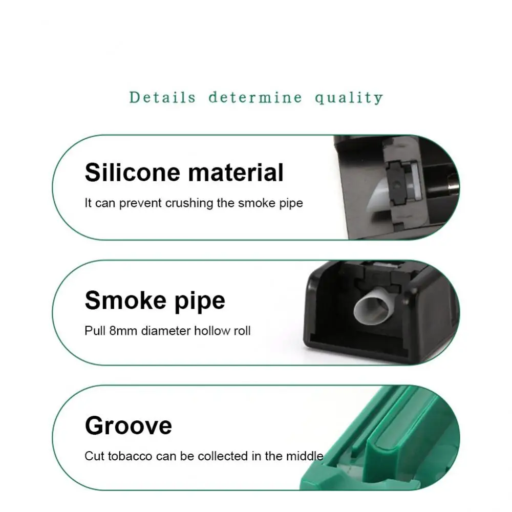 

Household Cigarette Maker Manual Cigarette Accessories Double Tube 1pcs Cigarette Puller Cigarette Filler Plastic Single Tube