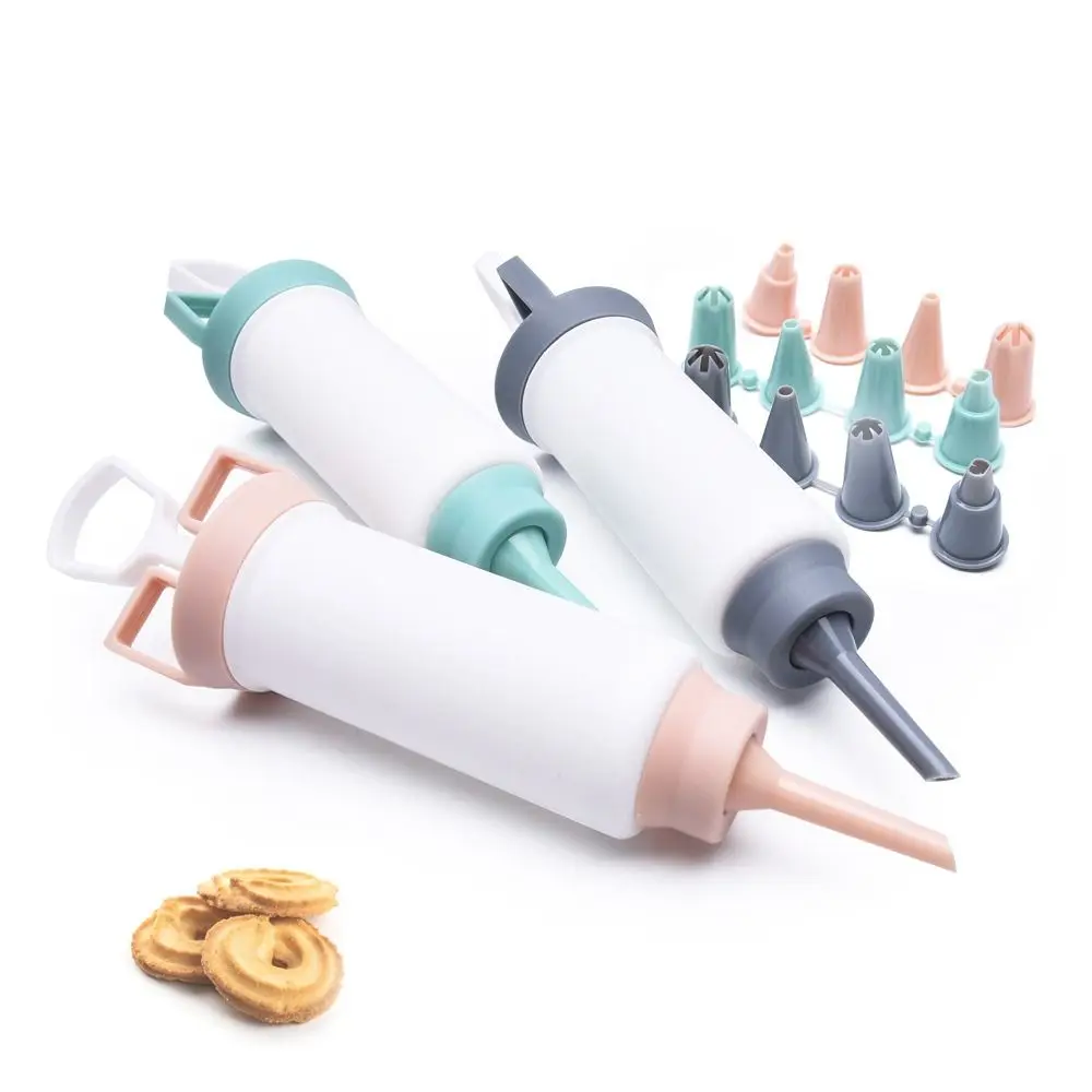 

1Set Cake Piping Tools Cake Decorating Reusable Icing Piping Gun Food Preparation Cake Cream Decor Detachable Pastry Baking Tool