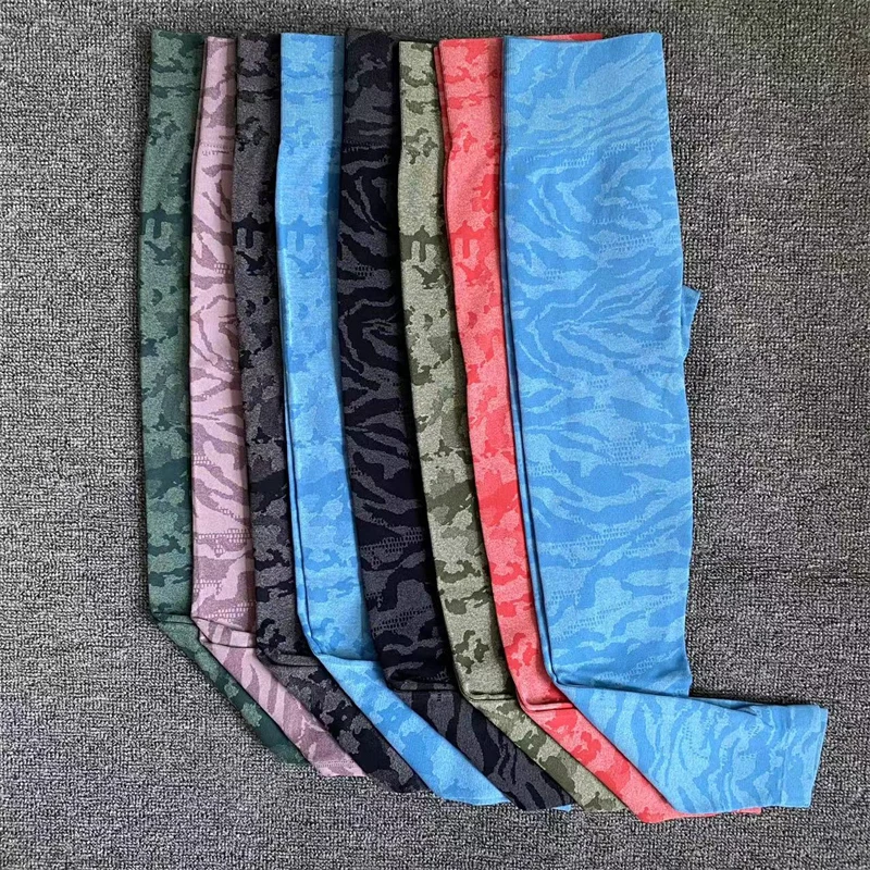 2022New Camouflage Seamless Camo Leggings Women High Waist Scrunch Butt Booty Gym Wear Femme Sports Leggings Fitness Yoga Pants