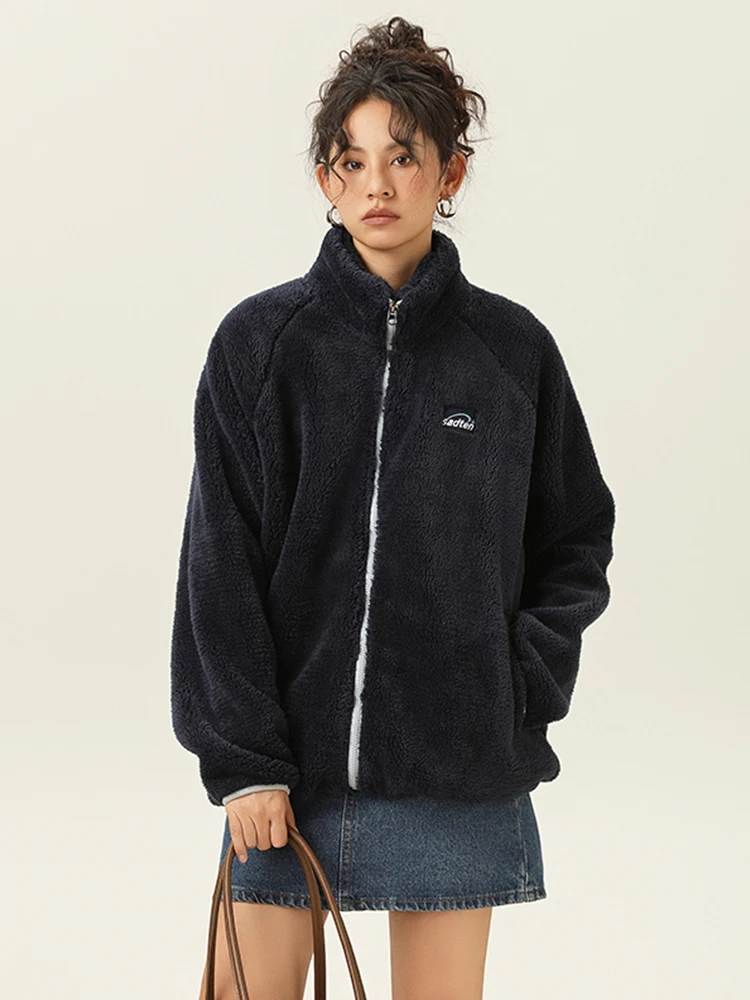 MTVO Maiou Country Fashion Brand Пара Хип-хоп Осень и зима Свободная контрастная цветная