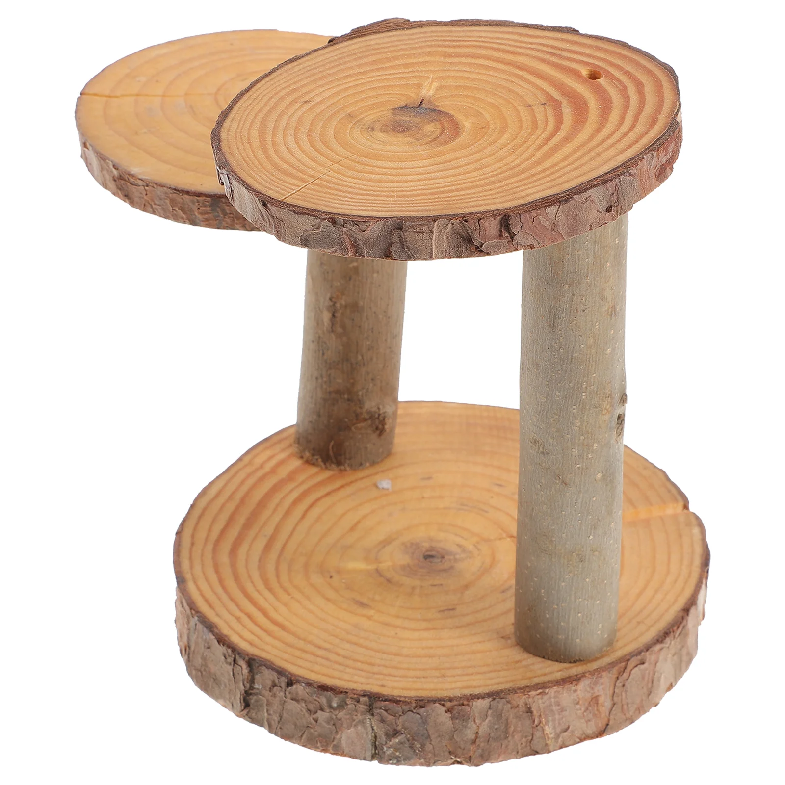 

Stand Cupcake Holder Cake Dessert Display Tray Wood Tiered Tower Party Serving Plate Rustic Tier Wooden Wedding Shelf Tabletop