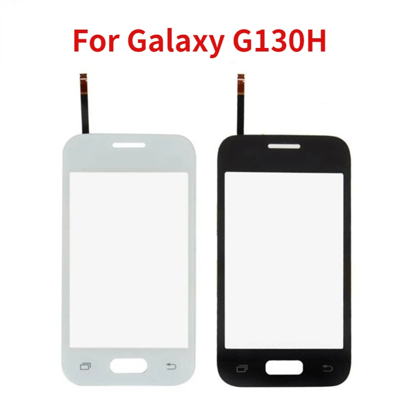 Черный, белый сенсорный экран для Samsung Galaxy G130H Duos Young 2 Duos SM-G130 G130, датчик дигитайзера 3,5 дюйма