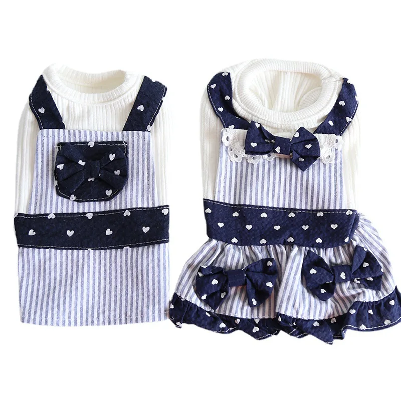 

Puppy Clothes Summer Couple Dog Dress T-shirt Cat Dresses Spring Pet Clothing Chihuahua Poodle Schnauzer Bichon Outfit Costume