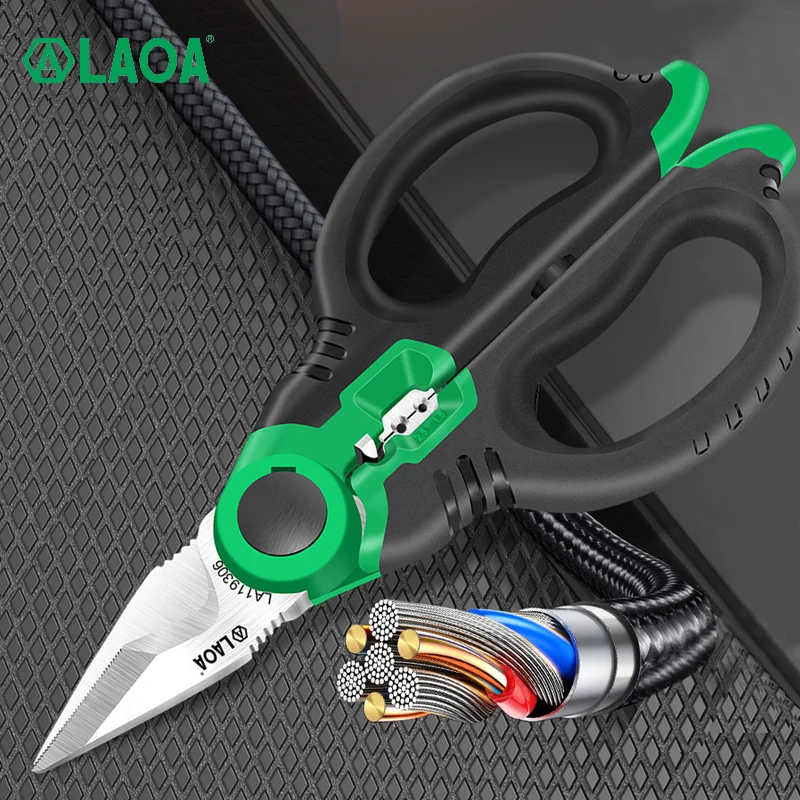 

LAOA электрик ножницы 6 "провода резак Crimpper нержавеющие ножницы для зачистки проводов кабель для резки обжимной инструмент