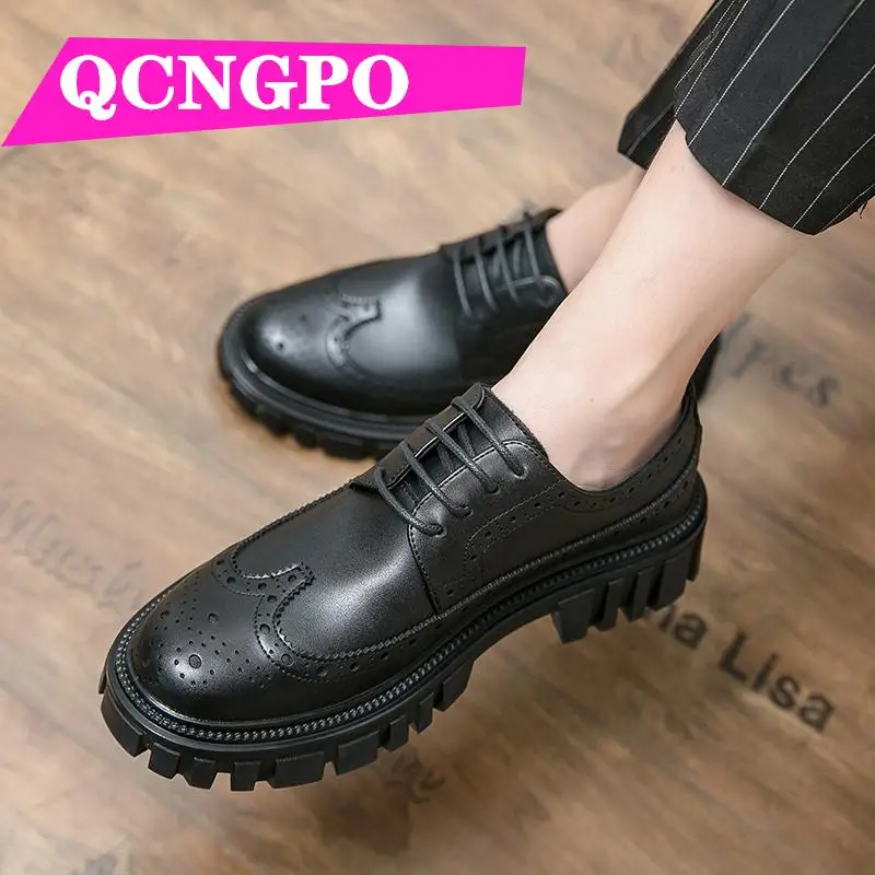 

Derby shoes business meeting shoes groom leather shoes wedding shoes office shoes formal shoes Cow Hide lace up shoes